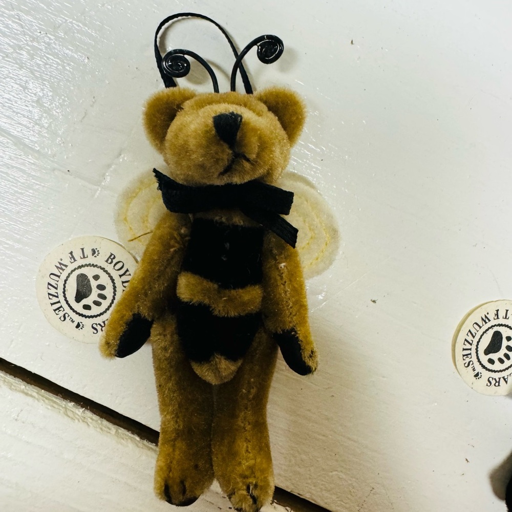 Boyds Bears Wuzzies Bear, Jointed Bear, Bumble Bee Bear